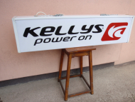 Světelná reklama Kellys Power On